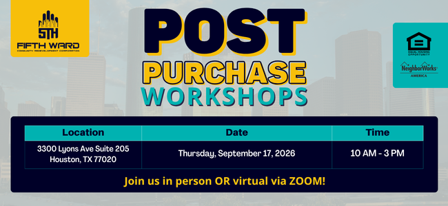 Post Purchase Workshop